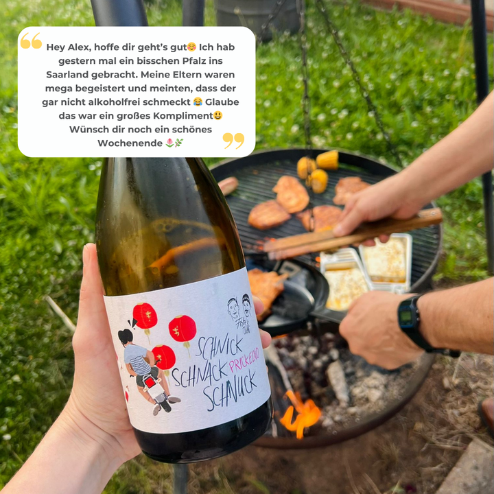 Entalkoholisierter Secco Schnick Schnack Schnuck prickelnd